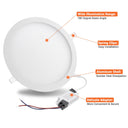 Yescom 18W LED Canless Light Recessed Ceiling Light w/ Driver 1440LM