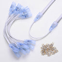 Yescom LED Neon Splice Kit 2-Wire Connectors & Pins 10-Set 14x7mm