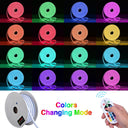 Yescom BiLume RGBW Hardwire Neon Rope Light 120V 100ft