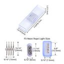 Yescom LED Neon Splice Kit 4-Wire Connectors & Pins 10-Set 18x8mm