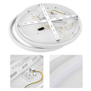 Yescom Modern Circle Ceiling Flush Light with Remote