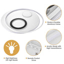 Yescom Modern Circle Ceiling Flush Light with Remote