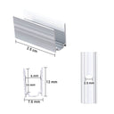 Yescom Aluminium LED Channel Track 6x10mm for 2700K Neon Rope Light