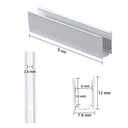 Yescom Aluminium LED Channel Track 6x10mm for 2700K Neon Rope Light