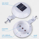 Yescom Dusk to Dawn Solar Light Wall Gutter Mounted 6ct/Pack