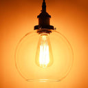 Yescom 8 in Vintage Clear Glass Globe Shade Wall Lamp 1 Light