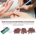 Yescom Manicure Pedicure Nail File Drill Bits Sanding Bands
