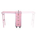 Byootique Makeup Artist Nail Tech Travel Case Workstation (Lefty & Righty) Pink