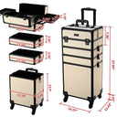 Byootique Rolling Makeup Case Art Deco Artist Travel Case
