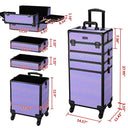 Byootique Rolling Makeup Case ForgetMeNot Artist Travel Case