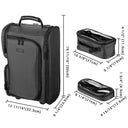 Byootique Rolling Makeup Backpack with 5 Clear Pouches