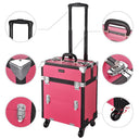 Byootique Artist Rolling Makeup Case with Drawers Lockable