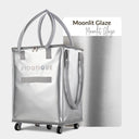 Byootique Shopper Bag with (5)Wheels & (3)Handles Rolling Grocery Tote