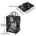 Byootique Shopper Bag with (5)Wheels & (3)Handles Rolling Grocery Tote