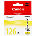 New, Pre-Owned - Canon 126 Standard Yield Yellow Ink Cartridge, 4564B001