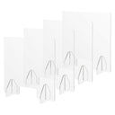 Yescom Sneeze Guards with Window Acrylic Desk Partitions 24x24" 4-Pack