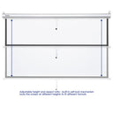 InstaHibit 16:9 Retractable Manual Projection Screen 72" Ceiling/Wall