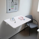 Yescom Wall Mount Fold Down Floating Table Desk Black/White