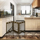 Yescom 3-Panel Folding Wood Pet Gate Crate Baby Barrier 60x24in