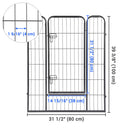 Yescom Heavy Duty Dog Playpen 40" Tall 32-Panel Puppy Pen Metal