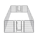Yescom Heavy Duty Dog Playpen 40" Tall 16-Panel Puppy Pen Metal