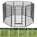 Yescom Heavy Duty Dog Playpen 48" Tall 32-Panel Puppy Pen Metal