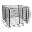 Yescom Heavy Duty Dog Playpen 48" Tall 32-Panel Puppy Pen Metal