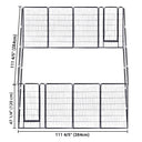 Yescom Heavy Duty Dog Playpen 48" Tall 16-Panel Puppy Pen Metal