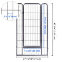 Yescom Heavy Duty Dog Playpen 48" Tall 6-Panel Puppy Pen Metal