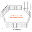 Yescom Heavy Duty Dog Playpen 48" Tall 24-Panel Puppy Pen Metal