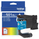 New, Pre-Owned - Brother LC501XL High Yield Cyan Ink Cartridge