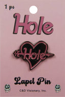 Enamel Pin - Hole - Heart With Arrow Logo