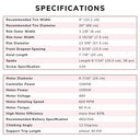 Yescom 26" Electric Bicycle Motor Front Wheel Fat Tire Kit 48v 1000w