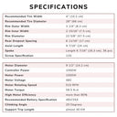 Yescom 26" Electric Bicycle Motor Rear Wheel Fat Tire Kit 48v 1000w