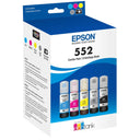 New, Pre-Owned - Epson T552 Ultra High-Yield Multi-Color (5-Pack) Ink Bottle, T552920-S