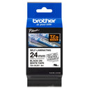 New, Pre-owned, Genuine Brother TZe-SL251 Self Laminating Label Tape Black on White - 24mm Wide x 8m Long