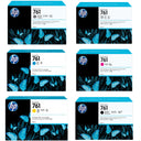 New, Pre-Owned - HP 761 400mL Matte Black, Cyan, Magenta, Yellow, Gray & Dark Gray Ink Cartridge