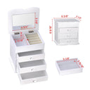 Yescom Jewelry Organizer Box with Mirror Ring Bracelet Necklace
