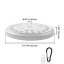 Yescom Solar Powered Flagpole LED Light for Yard Outdoor D9/16"