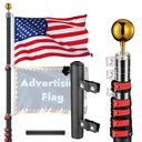 Yescom 20ft Banner Poles for Event, Grand Opening, Promo(Mount Included)