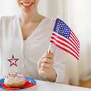 Yescom Small American Flag on Stick 8"x5"(12ct or 24ct Options)