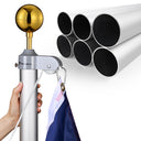 Yescom Bravery 13Gauge Aluminum Flagpole (20', 25', 30' Options)
