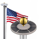 Yescom Aluminum Sectional Flagpole Kit with US Flag 20'
