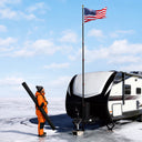 Yescom EZ GO Aluminum Telescopic Flagpole (20', 25', 30' Options)