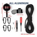 Yescom Flagpole Truck Top Pulley Cleat Ropes Kit