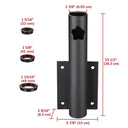 Yescom Vertical Flagpole Dock Mount Holder D1" to 2 3/8"