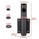 Yescom Vertical Flagpole Dock Mount Holder D1" to 2 3/8"