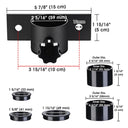 Yescom Vertical Flagpole Dock Mount Holder D1" to 2 3/8"