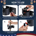 Yescom Vertical Flagpole Dock Mount Holder D1" to 2 3/8"