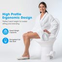 Yescom 20" RV Toilet with Elongated Bowl No Splash-Back